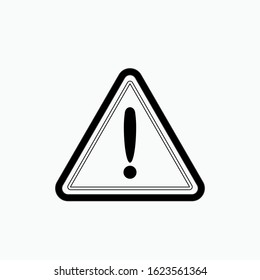 Triangle Warning Icon. Tringular Exclamation Illustrations, Vector Sign & Trendy Symbol.