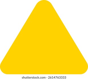 Triangle Warning Sign with Blank Frame