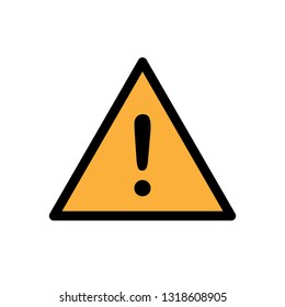 Triangle Warning Sign Symbol, Caution Illustration As A Simple Vector Sign & Trendy Symbol for Design and Websites, Presentation or Mobile Application.