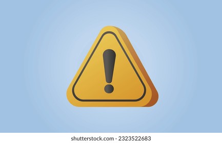 Triangle warning signs vector illustration.