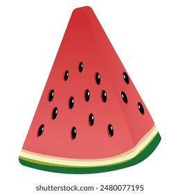 triangle watermelon slice vector summer element