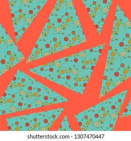 triangle weasel geometry seamless pattern sweets romance
