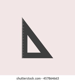 Triangle web icon. Isolated illustration