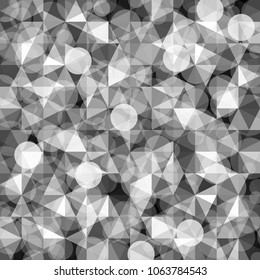 Triangle white and black color pattern design illustration background wallpaper