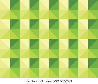 Triangle yellow and green seamless pattern, vector illustration