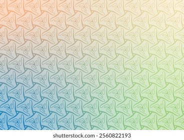Triangle yellow line green soft blue pattern gradient background vector illustration.