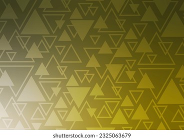 Triangle yellow pattern line cover presentation decoration background. vector illustration.