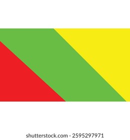 triangle yellow red and green color black history month abstract geometric banner background vector art