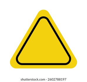 Triangle yellow warning mark icon. symbols danger and warning signs vector illustration. (white background)