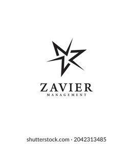 Triangle z logo template design vector icon illustration