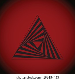 Triangle zentangle. Abstract art. EPS 10
