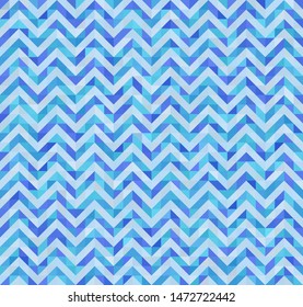 triangle zig zag seamlass pettern in blue colors - abstract water wave background