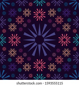 Triangle-Geometric Psychedelic Multicolored Design. Vector Illustration EPS 10.