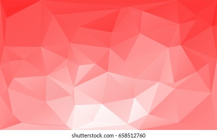 triangles abstract background - red white - vector illustration