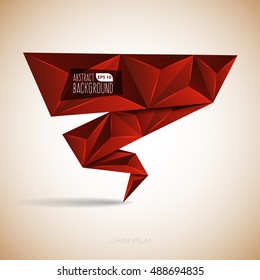 Triangles Abstract Sticker Banner