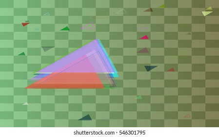 triangles among pretty form, good representation in invitation