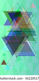 triangles art background
