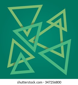 triangles background abstract crossing 3d on different levels overlapping shadow