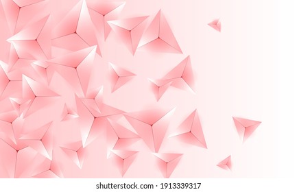 Triangles background. Abstract  background from triangular pyramids. Geometric background. 3d vector illustration.