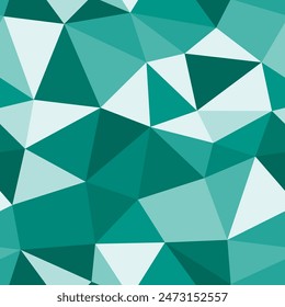 Triangles background design. Large triangle size. Repeatable pattern. Minty fresh color palette. Stylish vector tiles. Seamless vector illustration.