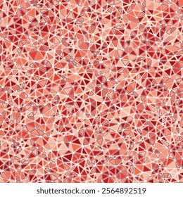 Triangles background design. Rounded solid shapes in frames. Small triangles size. Mono-tone colored style. Repeatable pattern. Stylish vector tiles. Seamless vector illustration.