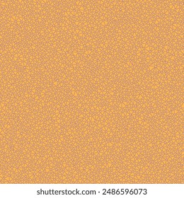 Triangles background design. Tiny triangles size. Solid shapes in frames. One tone colored style. Repeatable pattern. Stylish vector tiles. Apricot Sunset. Seamless vector illustration.