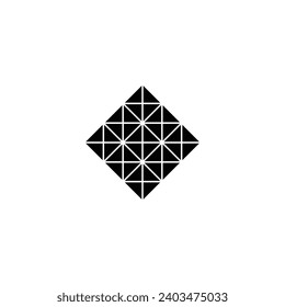 Triangles, background geometric symbol simple logo vector