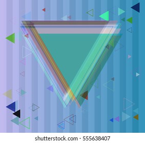 triangles background icon