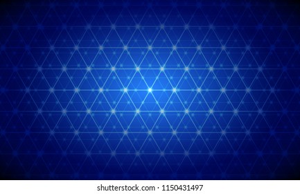 Triangles background. Shiny net pattern. Technology design vector illustration.