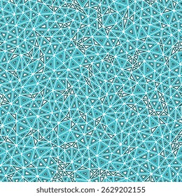 Triangles Background. Small shape size. Multiple repeated inner triangles. Single color tone style. Repeatable pattern. Classy vector tiles. Seamless vector illustration.