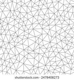 Triangles Background. Small triangles size. Thin lines weight. Repeatable pattern. Seamless tileable vector illustration.