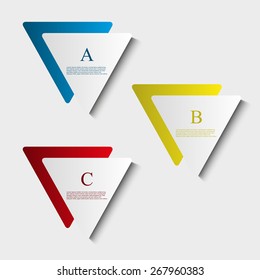 Triangles Background with Text