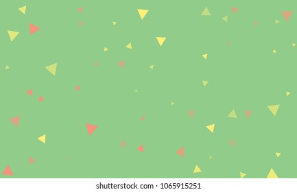 Triangles background vector. Retro pattern of geometric shapes. Colorful gradient mosaic backdrop consisting of colored triangles. Modern overlapping triangles. Modern abstract polygonal background.