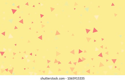 Triangles background vector. Retro pattern of geometric shapes. Colorful gradient mosaic backdrop consisting of colored triangles. Modern overlapping triangles. Modern abstract polygonal background.
