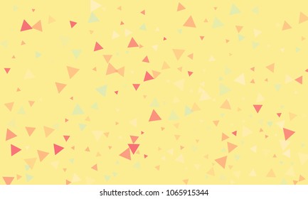 Triangles background vector. Retro pattern of geometric shapes. Colorful gradient mosaic backdrop consisting of colored triangles. Modern overlapping triangles. Modern abstract polygonal background.