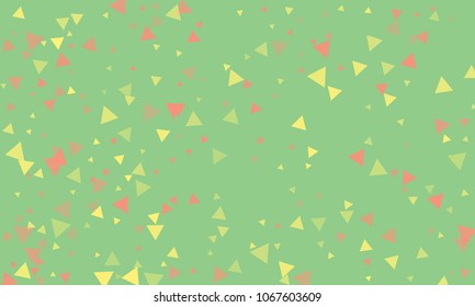 Triangles background vector. Retro pattern of geometric shapes. Colorful gradient mosaic backdrop consisting of colored triangles. Modern overlapping triangles. Modern abstract polygonal background.