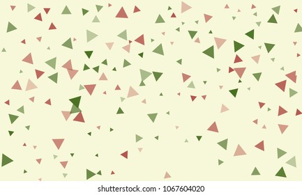 Triangles background vector. Retro pattern of geometric shapes. Colorful gradient mosaic backdrop consisting of colored triangles. Modern overlapping triangles. Modern abstract polygonal background.