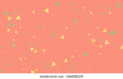 Triangles background vector. Retro pattern of geometric shapes. Colorful gradient mosaic backdrop consisting of colored triangles. Modern overlapping triangles. Modern abstract polygonal background.