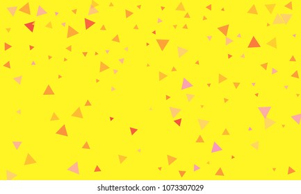 Triangles background vector. Retro pattern of geometric shapes. Colorful gradient mosaic backdrop consisting of colored triangles. Modern overlapping triangles. Modern abstract polygonal background.