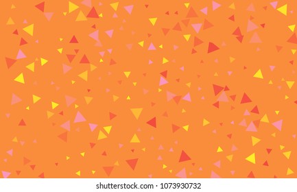 Triangles background vector. Retro pattern of geometric shapes. Colorful gradient mosaic backdrop consisting of colored triangles. Modern overlapping triangles. Modern abstract polygonal background.