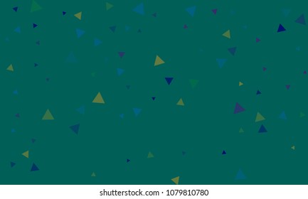 Triangles background vector. Retro pattern of geometric shapes. Colorful gradient mosaic backdrop consisting of colored triangles. Modern overlapping triangles. Modern abstract polygonal background.