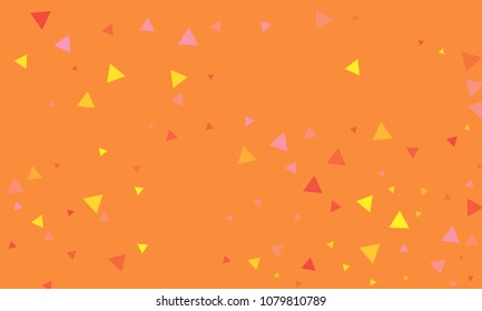 Triangles background vector. Retro pattern of geometric shapes. Colorful gradient mosaic backdrop consisting of colored triangles. Modern overlapping triangles. Modern abstract polygonal background.