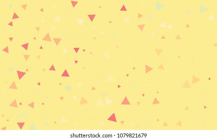 Triangles background vector. Retro pattern of geometric shapes. Colorful gradient mosaic backdrop consisting of colored triangles. Modern overlapping triangles. Modern abstract polygonal background.