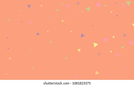 Triangles background vector. Retro pattern of geometric shapes. Colorful gradient mosaic backdrop consisting of colored triangles. Modern overlapping triangles. Modern abstract polygonal background.