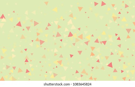 Triangles background vector. Retro pattern of geometric shapes. Colorful gradient mosaic backdrop consisting of colored triangles. Modern overlapping triangles. Modern abstract polygonal background.