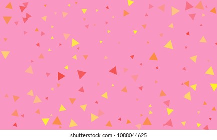 Triangles background vector. Retro pattern of geometric shapes. Colorful gradient mosaic backdrop consisting of colored triangles. Modern overlapping triangles. Modern abstract polygonal background.