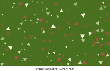 Triangles background vector. Retro pattern of geometric shapes. Colorful gradient mosaic backdrop consisting of colored triangles. Modern overlapping triangles. Modern abstract polygonal background.