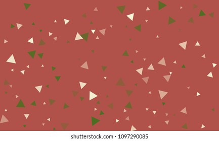 Triangles background vector. Retro pattern of geometric shapes. Colorful gradient mosaic backdrop consisting of colored triangles. Modern overlapping triangles. Modern abstract polygonal background.