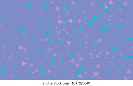 Triangles background vector. Retro pattern of geometric shapes. Colorful gradient mosaic backdrop consisting of colored triangles. Modern overlapping triangles. Modern abstract polygonal background.