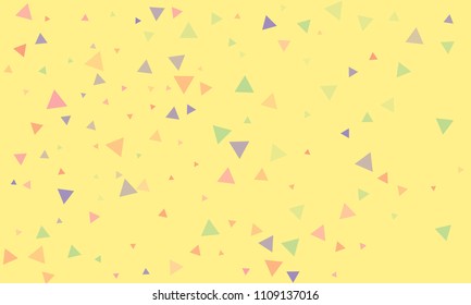 Triangles background vector. Retro pattern of geometric shapes. Colorful gradient mosaic backdrop consisting of colored triangles. Modern overlapping triangles. Modern abstract polygonal background.